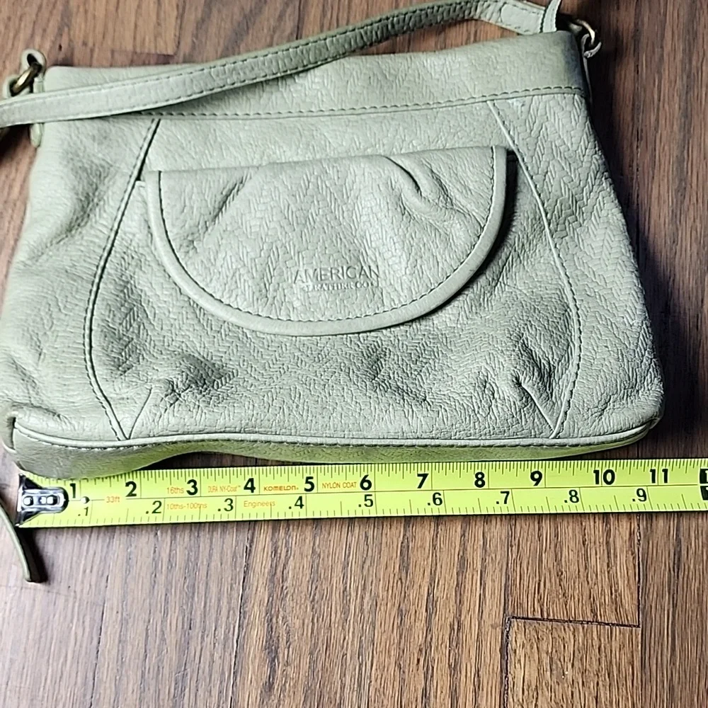 American Leather Co. Crossbody Bag in Soft Green - Picture 7 of 8